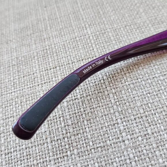 Bolle Men Eyeglasses/Sunglasses Frame Black/Purple Tone Wrap Glasses Frame Italy - Picture 10 of 13